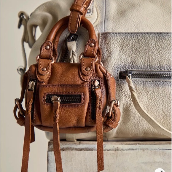 Free People Brown Leather Mini Handbag - Picture 6 of 7